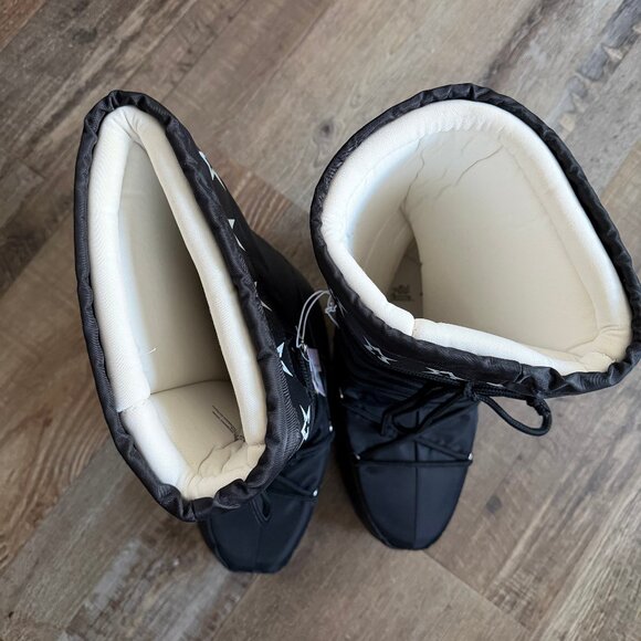 Women's Buffy Winter Boots - Wild Fable Black 10 - Picture 8 of 11